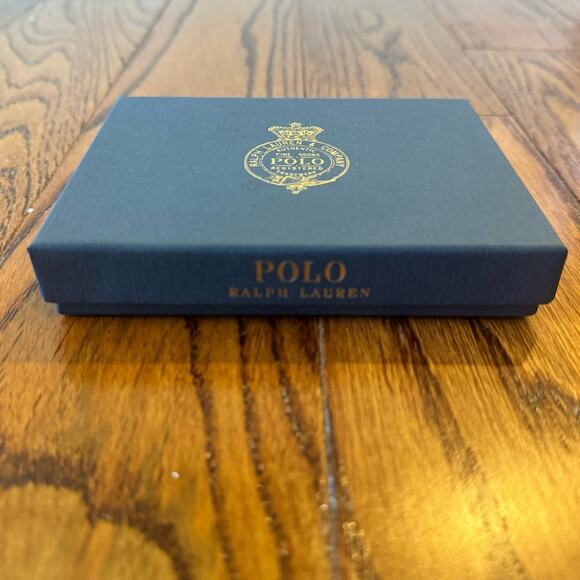 Polo Ralph Lauren Men's Wallet Credit Card Case Crest Pony Canvas Leather NEW - Picture 11 of 12